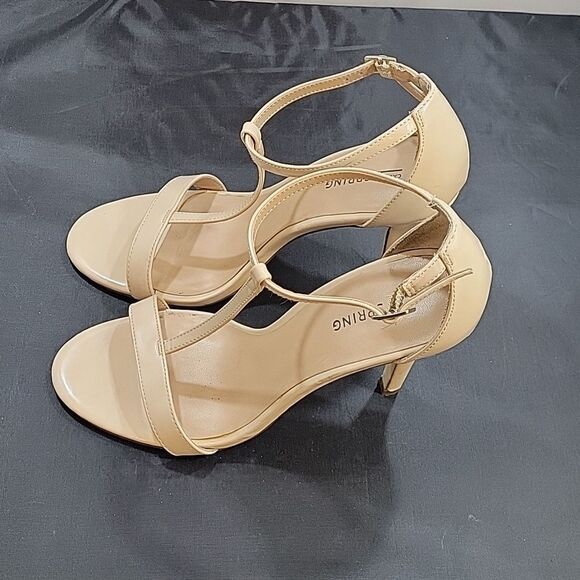 CALL IT SPRING WOMEN'S ANKLE STRAP STILETTOS OPEN ROUND TOE HEELED SANDALS - Picture 9 of 14